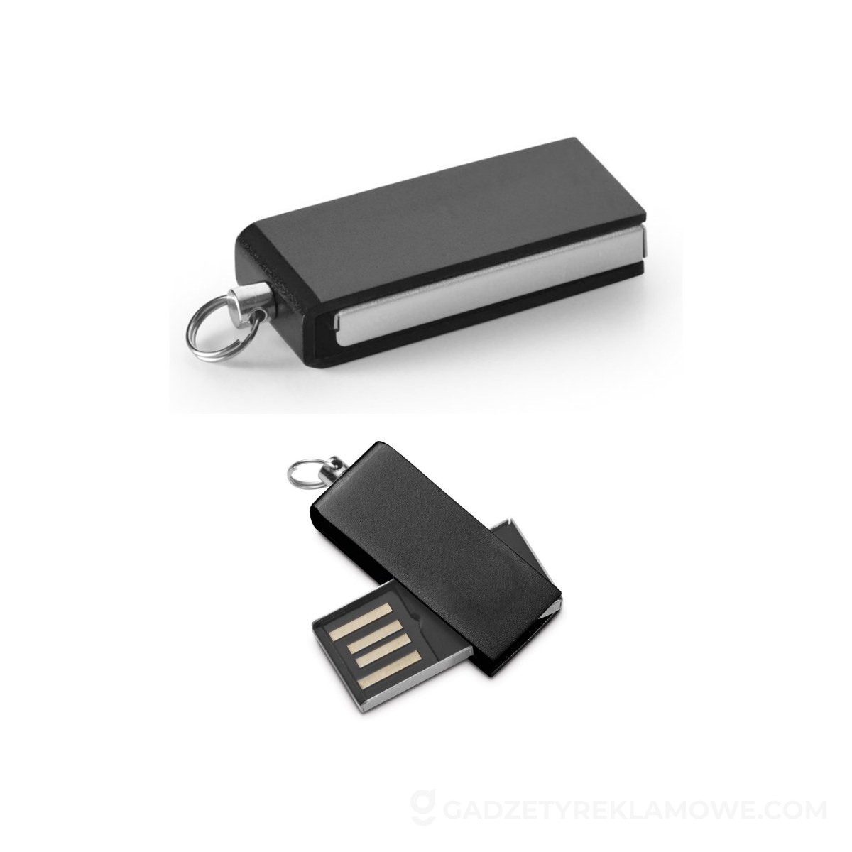 STR-97434-103-wariantu-watermark SIMON 8GB. Mini-pendrive 8 GB UDP z aluminium - Czarny