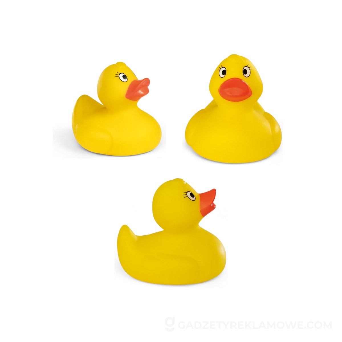 Najlepsze gadżety reklamowe na lato 2 DUCK. Gumowa kaczka, PVC - Żółta