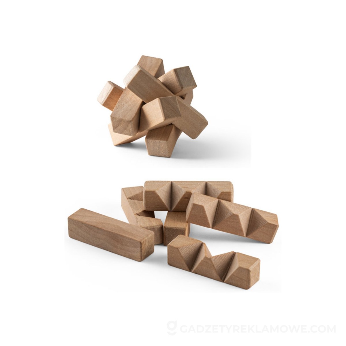 NIVEK. Bambusowe puzzle - Naturalne