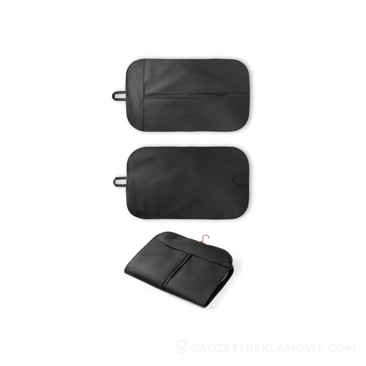 SEVENTH. Etui na odzież z non-woven (80 g/m²) - Czarne