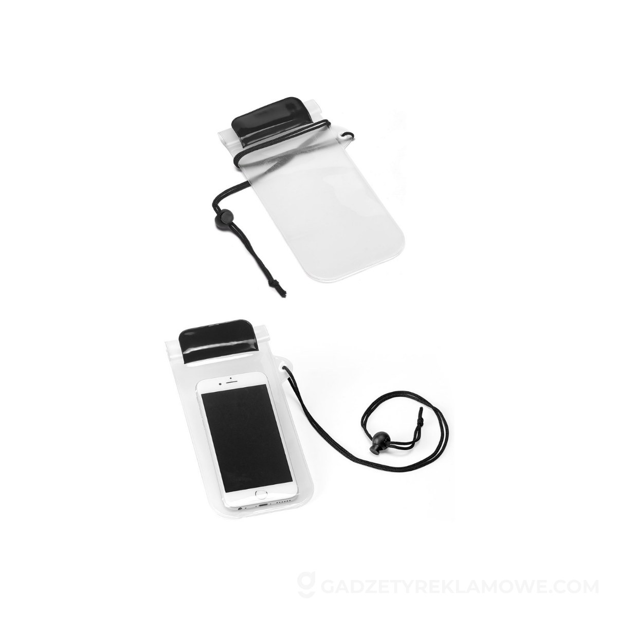 EGEU. Wodoodporne etui na telefon z PVC - Czarne