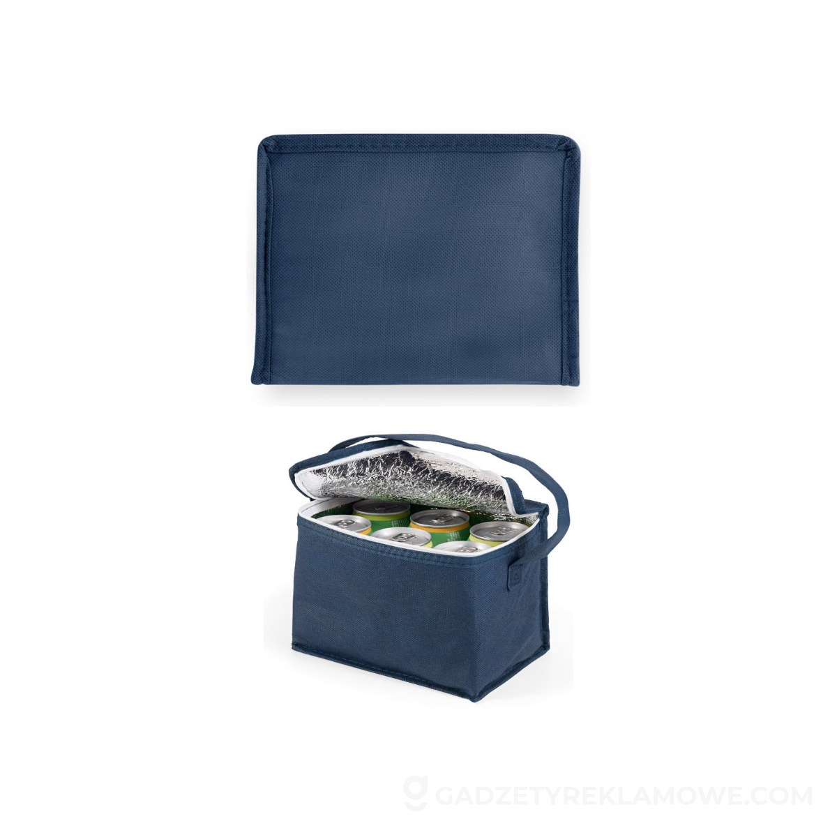 IZMIR. Torba termoizolacyjna 3 L z non-woven (80 g/m²) - Granatowa