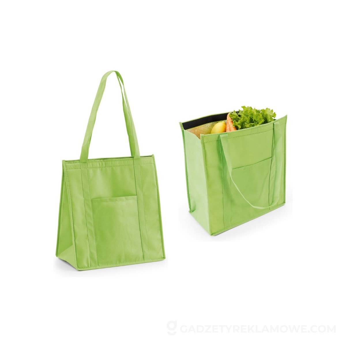 ROTTERDAM. Torba termoizolacyjna z non-woven (80 g/m²) - Jasno zielona