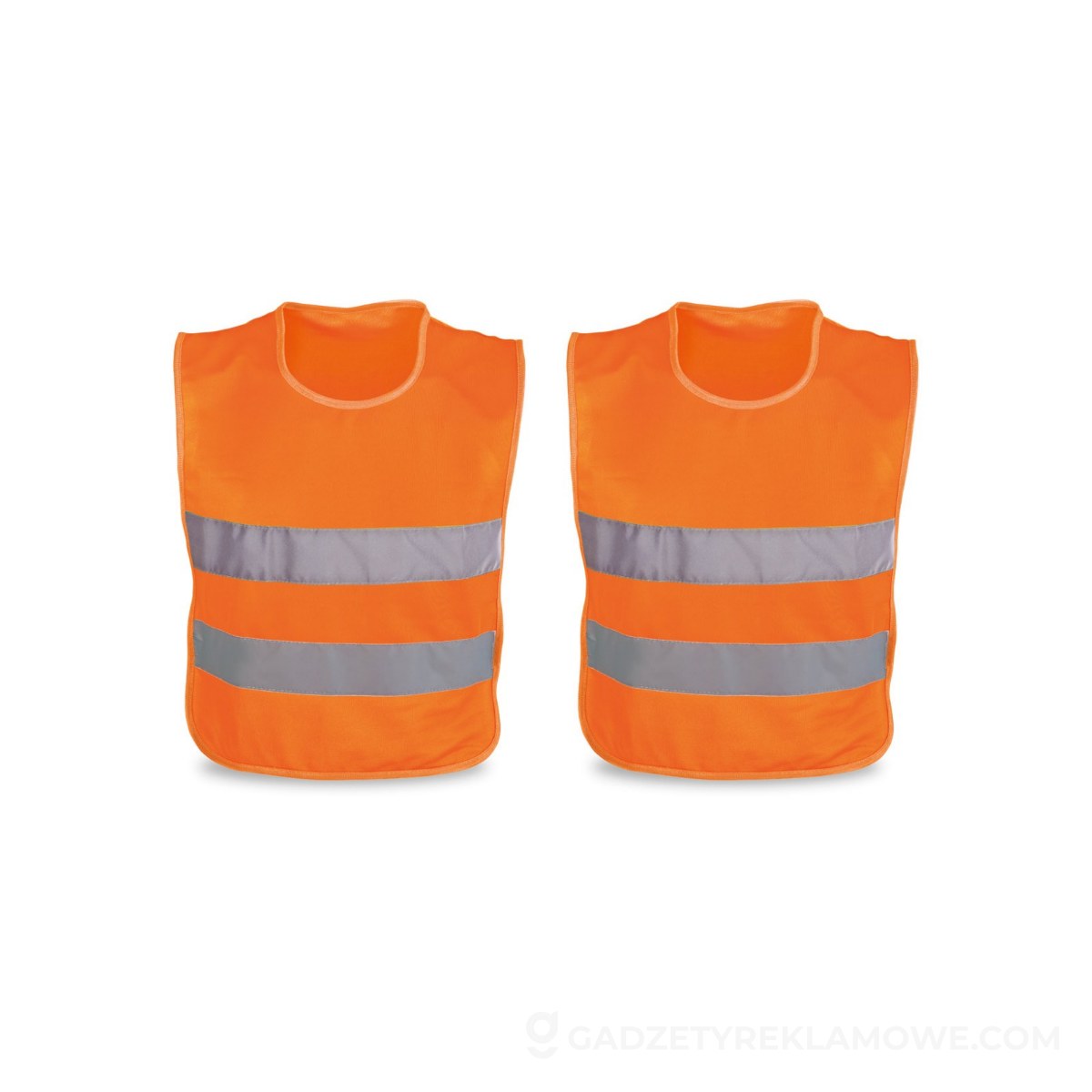 MIKE. Kamizelka odblaskowa dla dzieci. 100% poliester - Pomarańczowa