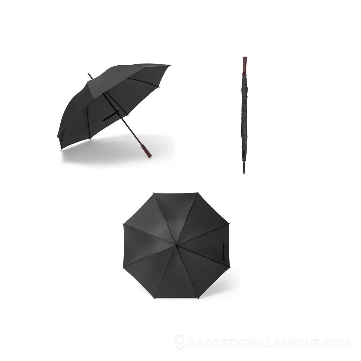 ZANE. Parasol, poliester 190T - Czarny