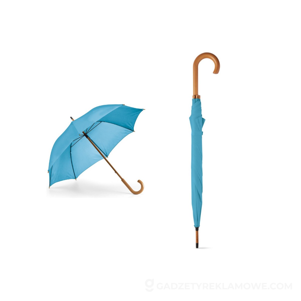 BETSEY. Parasol z poliestru 190T - błękitny