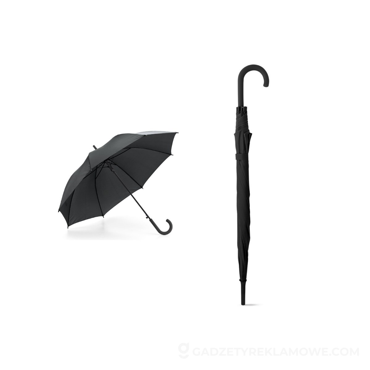 MICHAEL. Parasol z poliestru 190T z automatycznym otwieraniem - Czarny