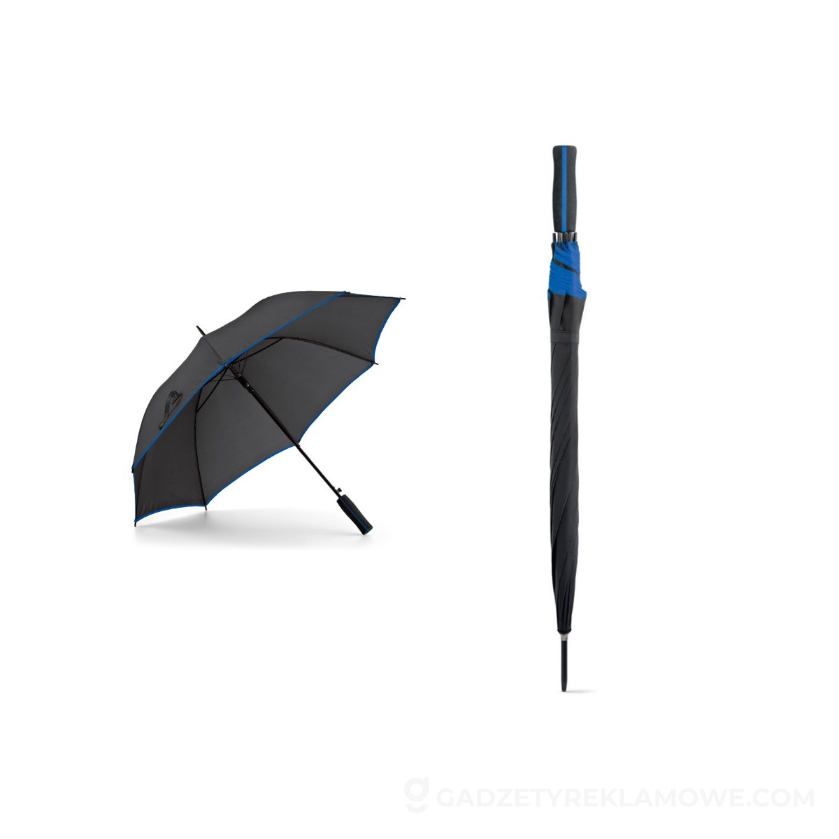 JENNA. Parasol z poliestru 190T z automatycznym otwieraniem - Szafirowy