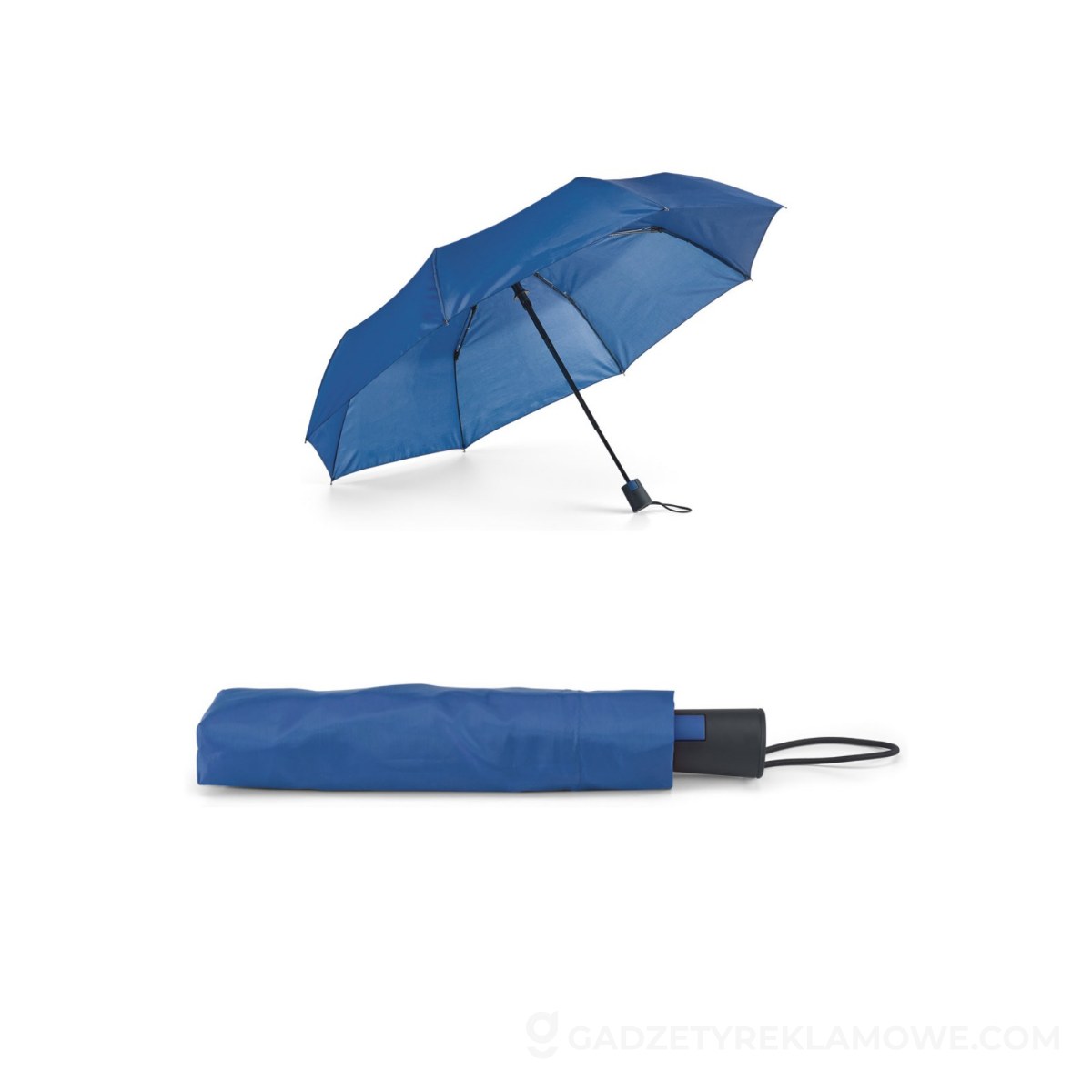 TOMAS. Parasol kompaktowy z poliestru 190T z automatycznym otwieraniem - Szafirowy