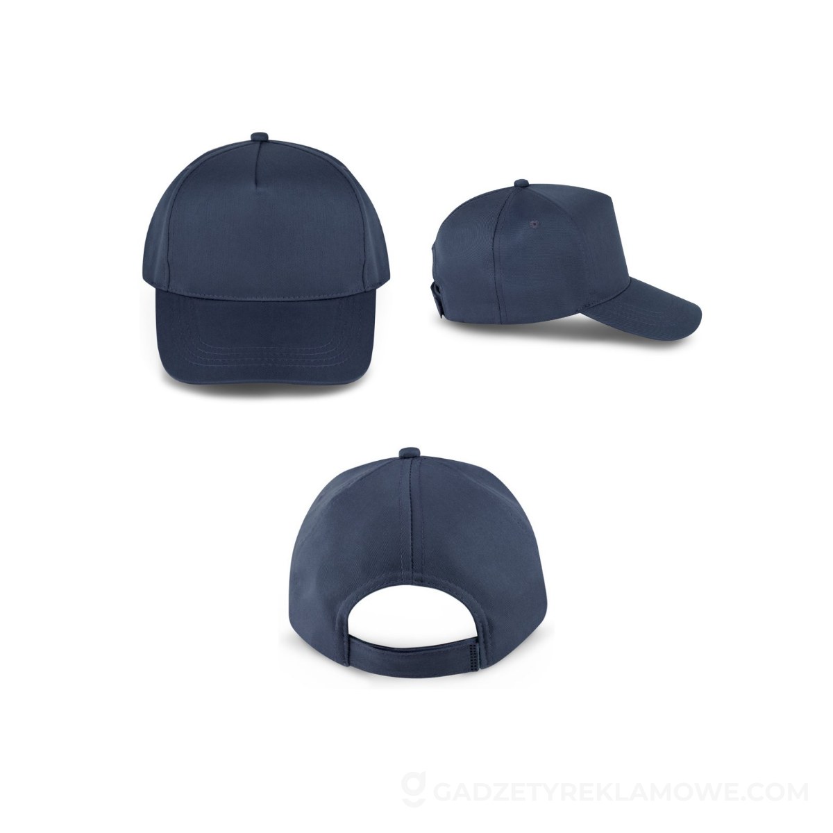 STR-99160-134-wariantu-watermark BENEDICT. Czapka z poliestru z recyklingu (100% rPET) - granatowa