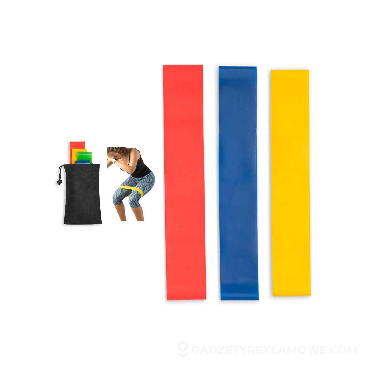 BURPEE. Zestaw gum z pokrowcem z non-woven - Czarny