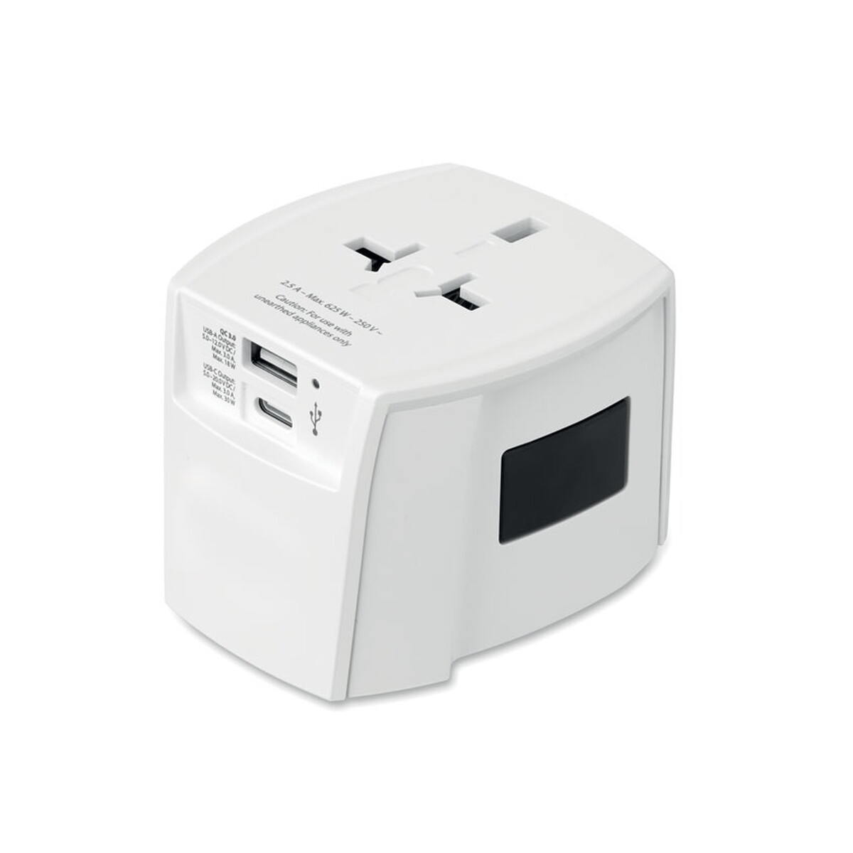 Adaptery podróżne z logo – skross® muv usb ac 30w pd muv usb ac30 pd – biały mo2980-06-back SKROSS® MUV USB AC 30W PD MUV USB AC30 PD - biały mo2980-06-back