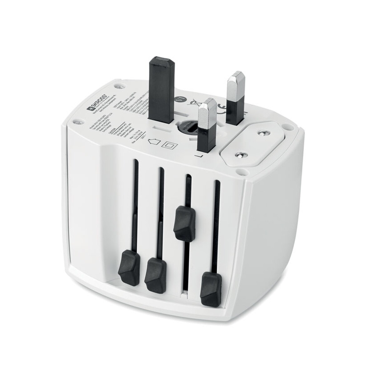 Adaptery podróżne z logo – skross® muv usb ac 30w pd muv usb ac30 pd – biały mo2980-06-open SKROSS® MUV USB AC 30W PD MUV USB AC30 PD - biały mo2980-06-open