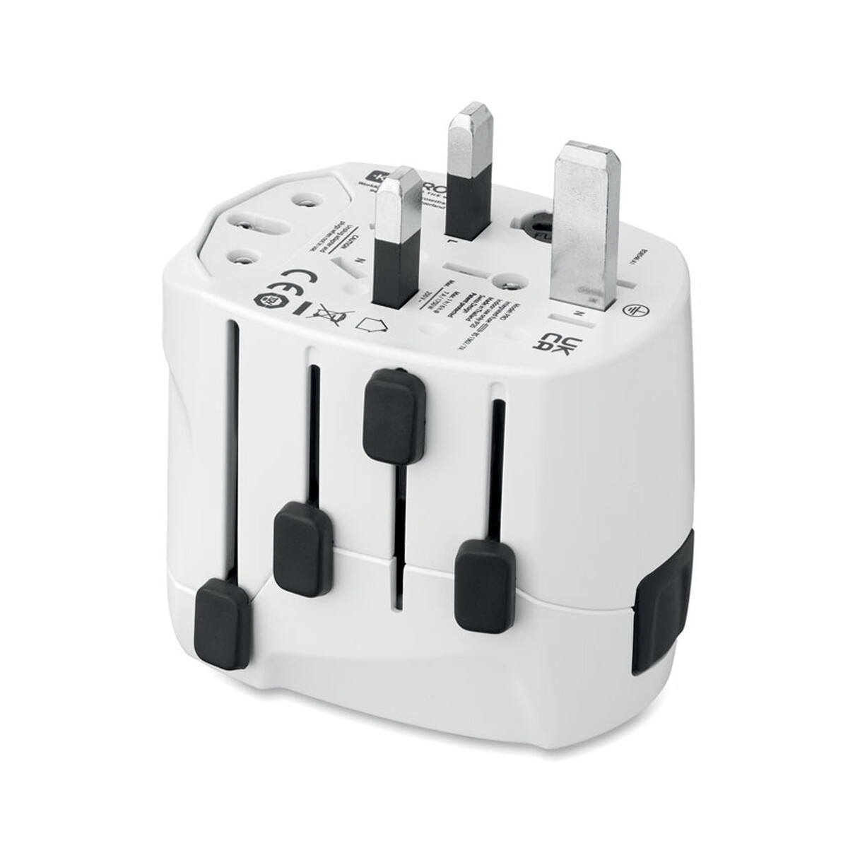 Adaptery podróżne z logo – skross® pro 3-biegunowy pro 3-pole – biały mo2982-06-detail SKROSS® PRO 3-biegunowy PRO 3-POLE - biały mo2982-06-detail