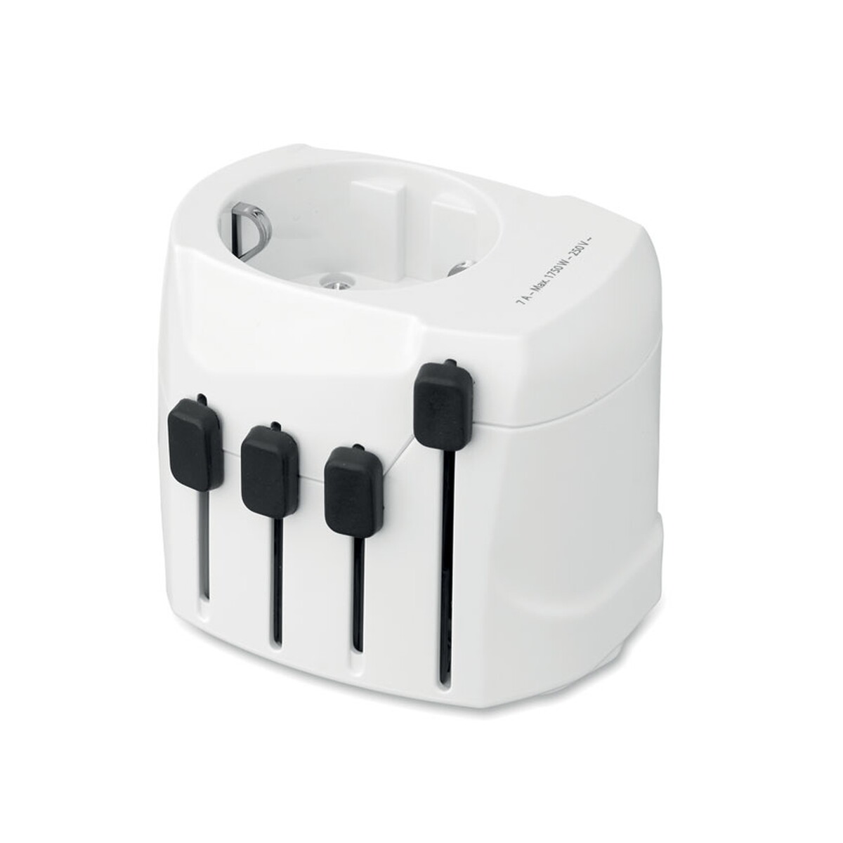 Adaptery podróżne z logo – skross® pro 3-biegunowy pro 3-pole – biały mo2982-06 SKROSS® PRO 3-biegunowy PRO 3-POLE - biały mo2982-06