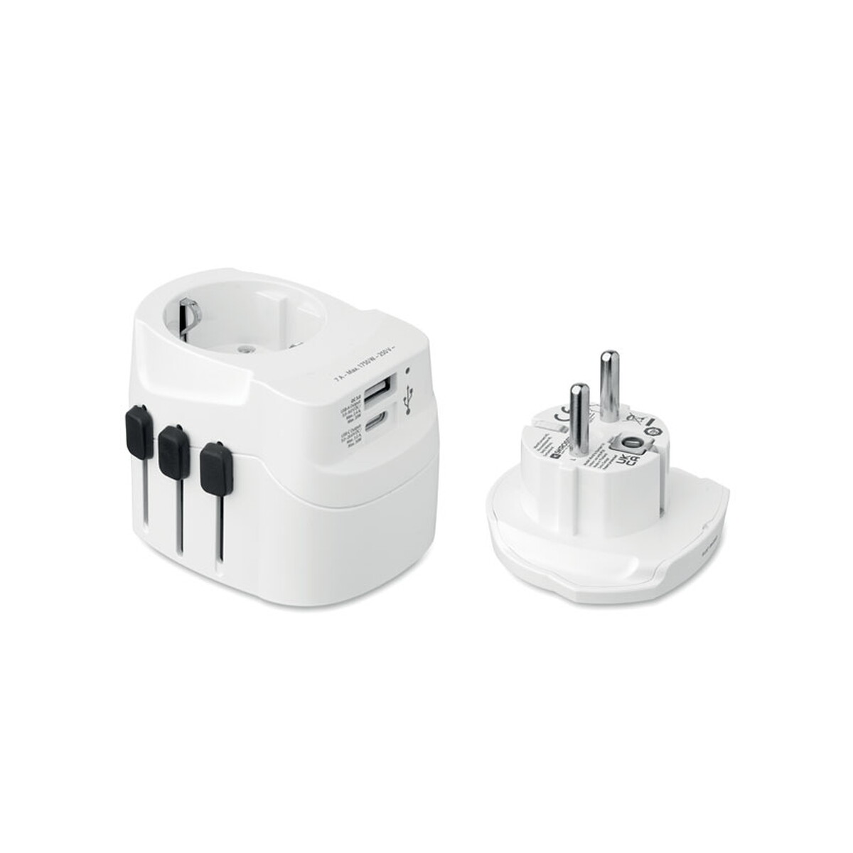 Adaptery podróżne z logo – skross® pro light usb 30w pd pro light usb ac30 pd – biały mo2981-06-back SKROSS® Pro Light USB 30W PD PRO LIGHT USB AC30 PD - biały mo2981-06-back