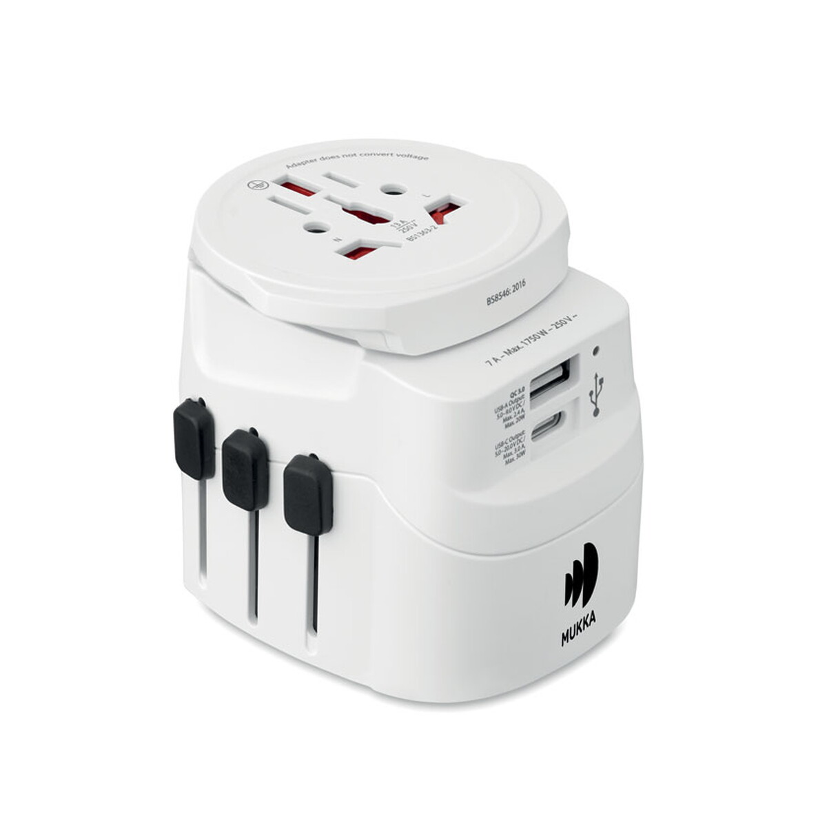 Adaptery podróżne z logo – skross® pro light usb 30w pd pro light usb ac30 pd – biały mo2981-06-print SKROSS® Pro Light USB 30W PD PRO LIGHT USB AC30 PD - biały mo2981-06-print