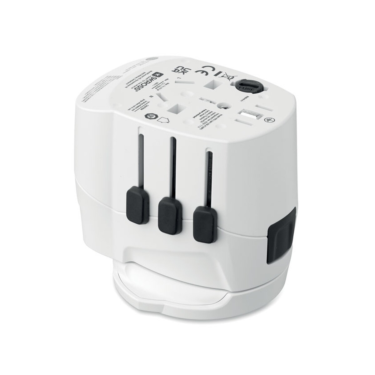 Adaptery podróżne z logo – skross® pro light usb 30w pd pro light usb ac30 pd – biały mo2981-06-side SKROSS® Pro Light USB 30W PD PRO LIGHT USB AC30 PD - biały mo2981-06-side