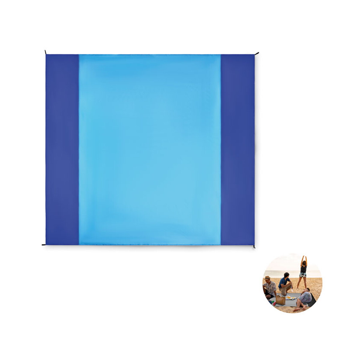 Lekka, duża mata plażowa NOSAND - turkusowa mo2882-12