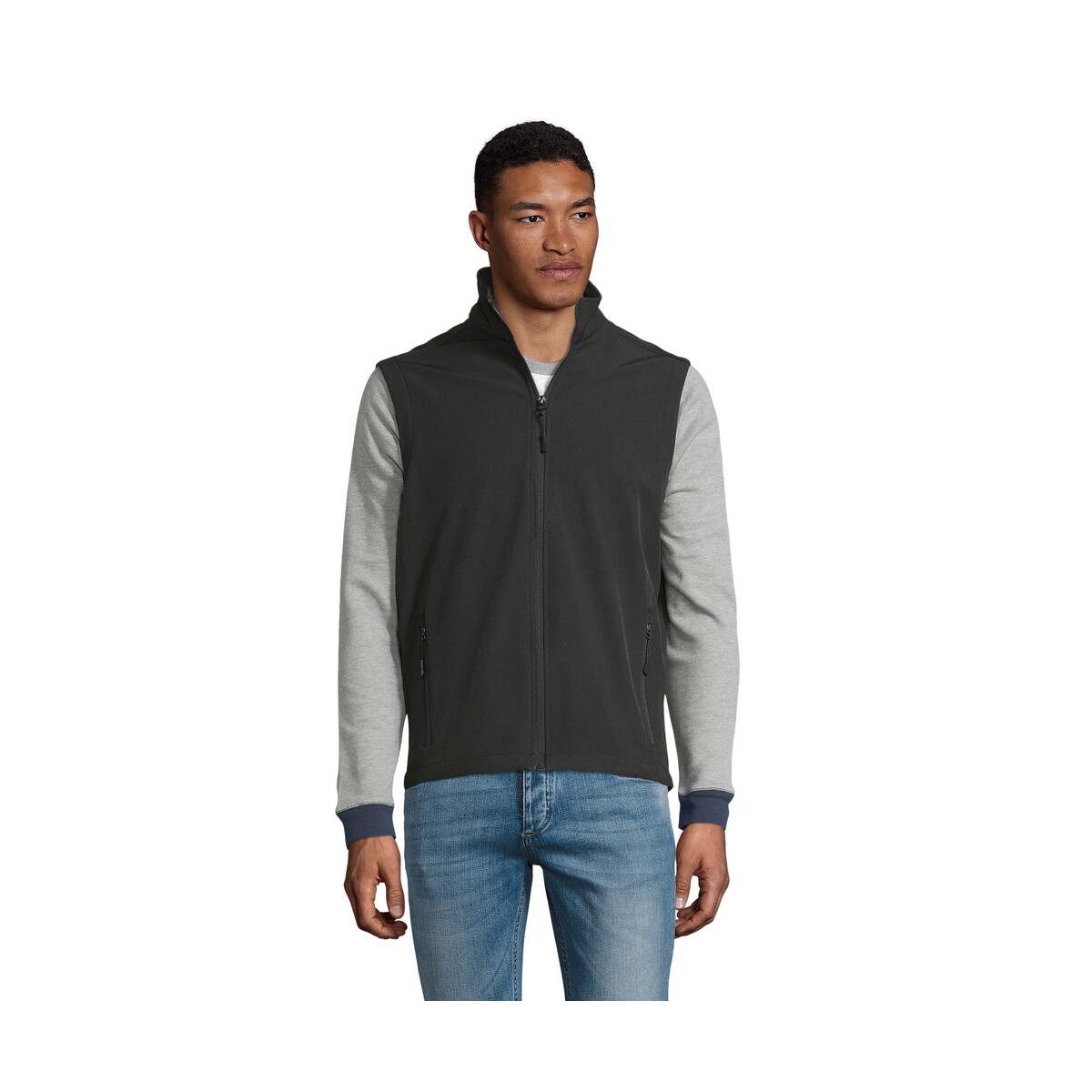 Bezrękawniki z logo – race bw men softshell race bw men – czarny – xxl s02887-bk RACE BW MEN SOFTSHELL RACE BW MEN - Czarny - XXL s02887-bk