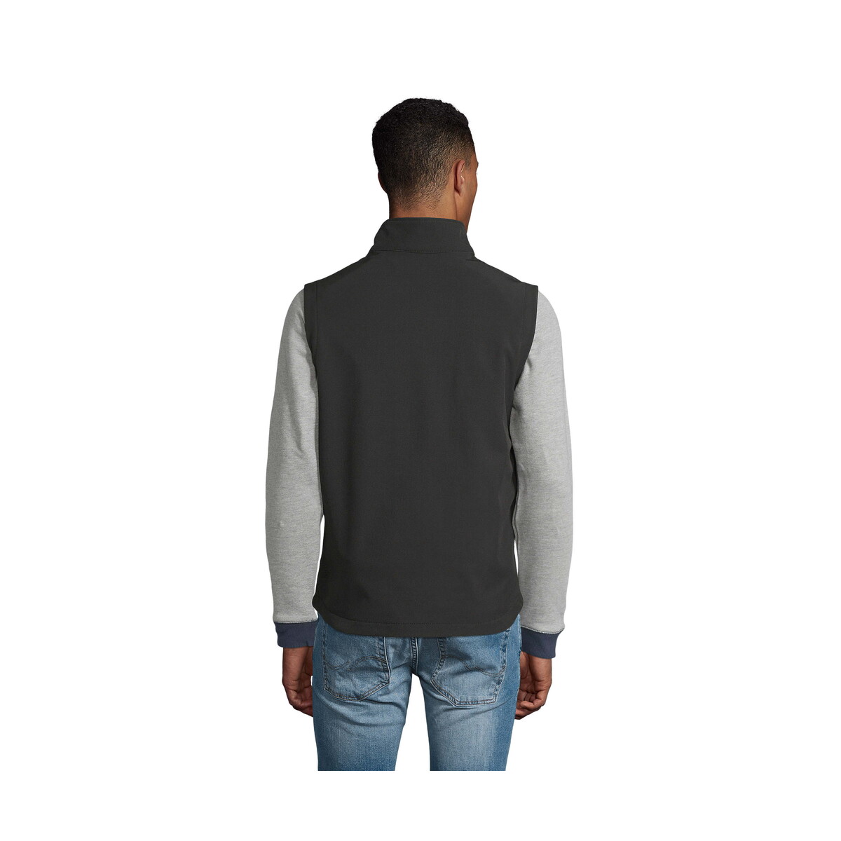 Bezrękawniki z logo – race bw men softshell race bw men – czarny – xxl s02887-bk-back RACE BW MEN SOFTSHELL RACE BW MEN - Czarny - XXL s02887-bk-back