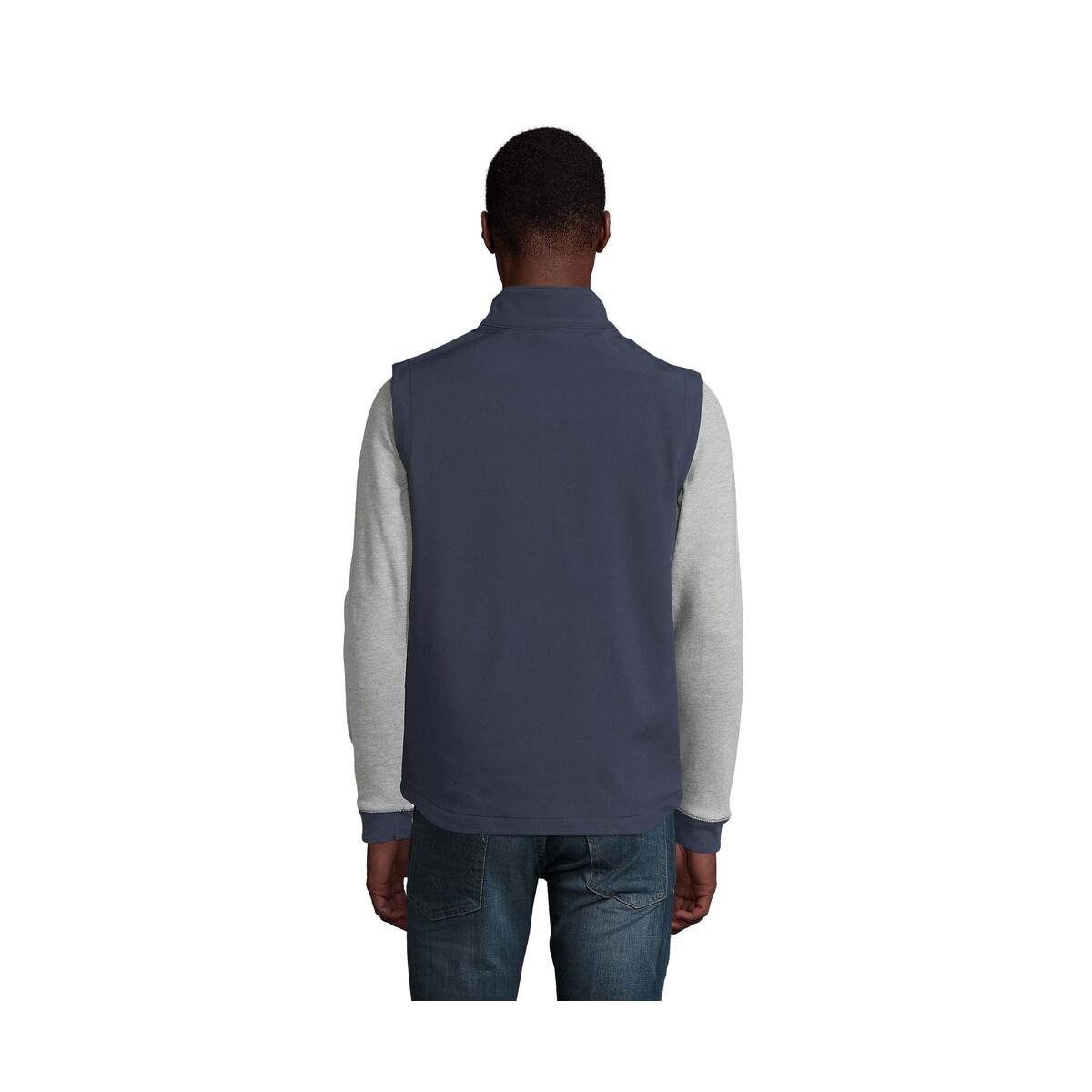 Bezrękawniki z logo – race bw men softshell race bw men – french navy – m s02887-fn-back RACE BW MEN SOFTSHELL RACE BW MEN - French Navy - M s02887-fn-back