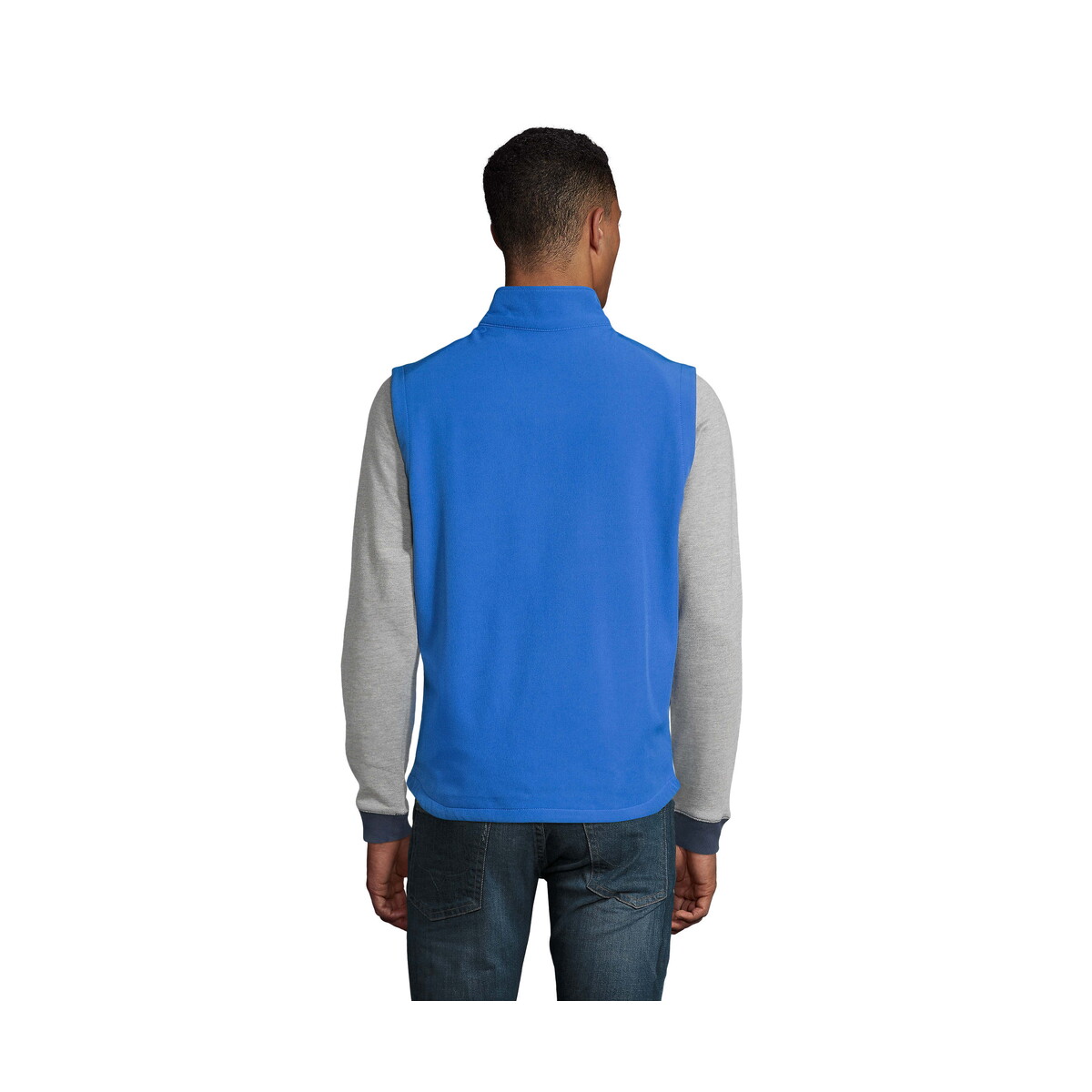 Bezrękawniki z logo – race bw men softshell race bw men – niebieski – l s02887-rb-back RACE BW MEN SOFTSHELL RACE BW MEN - Niebieski - L s02887-rb-back