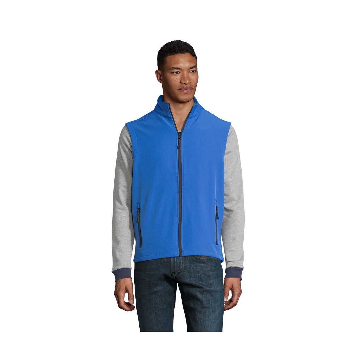 Bezrękawniki z logo – race bw men softshell race bw men – niebieski – l s02887-rb RACE BW MEN SOFTSHELL RACE BW MEN - Niebieski - L s02887-rb
