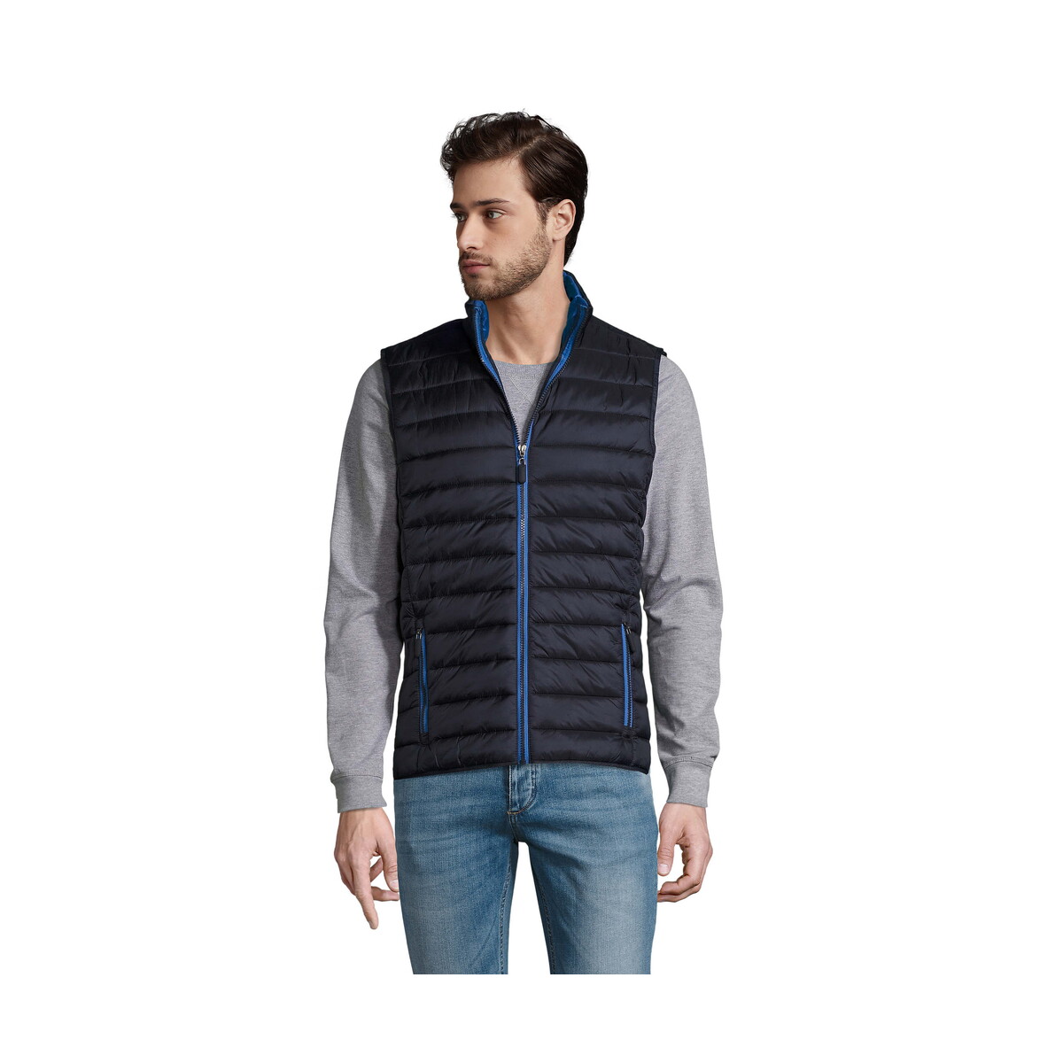 WAVE MEN Bezrękawnik WAVE MEN - Granatowy - 3XL s01436-ny