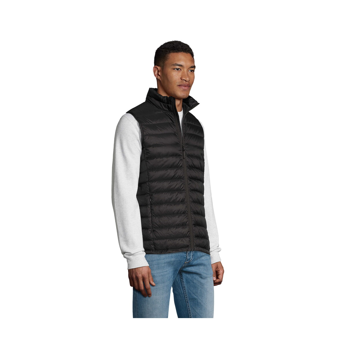 Bezrękawniki z logo – wilson bw męskie 380t wilson bw men – czarne – s s02889-bk-side WILSON BW MĘSKIE 380T WILSON BW MEN - Czarne - S s02889-bk-side