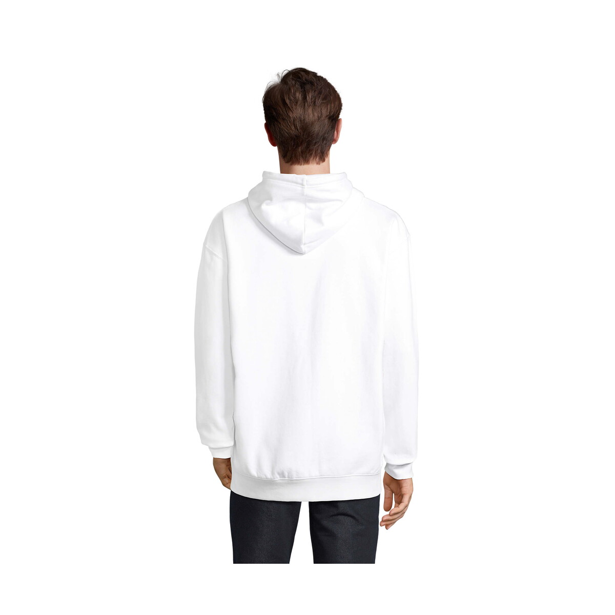 Bluzy z logo – carter bluza z kapturem carter – biała – s s03812-wh-back CARTER Bluza z kapturem CARTER - Biała - S s03812-wh-back