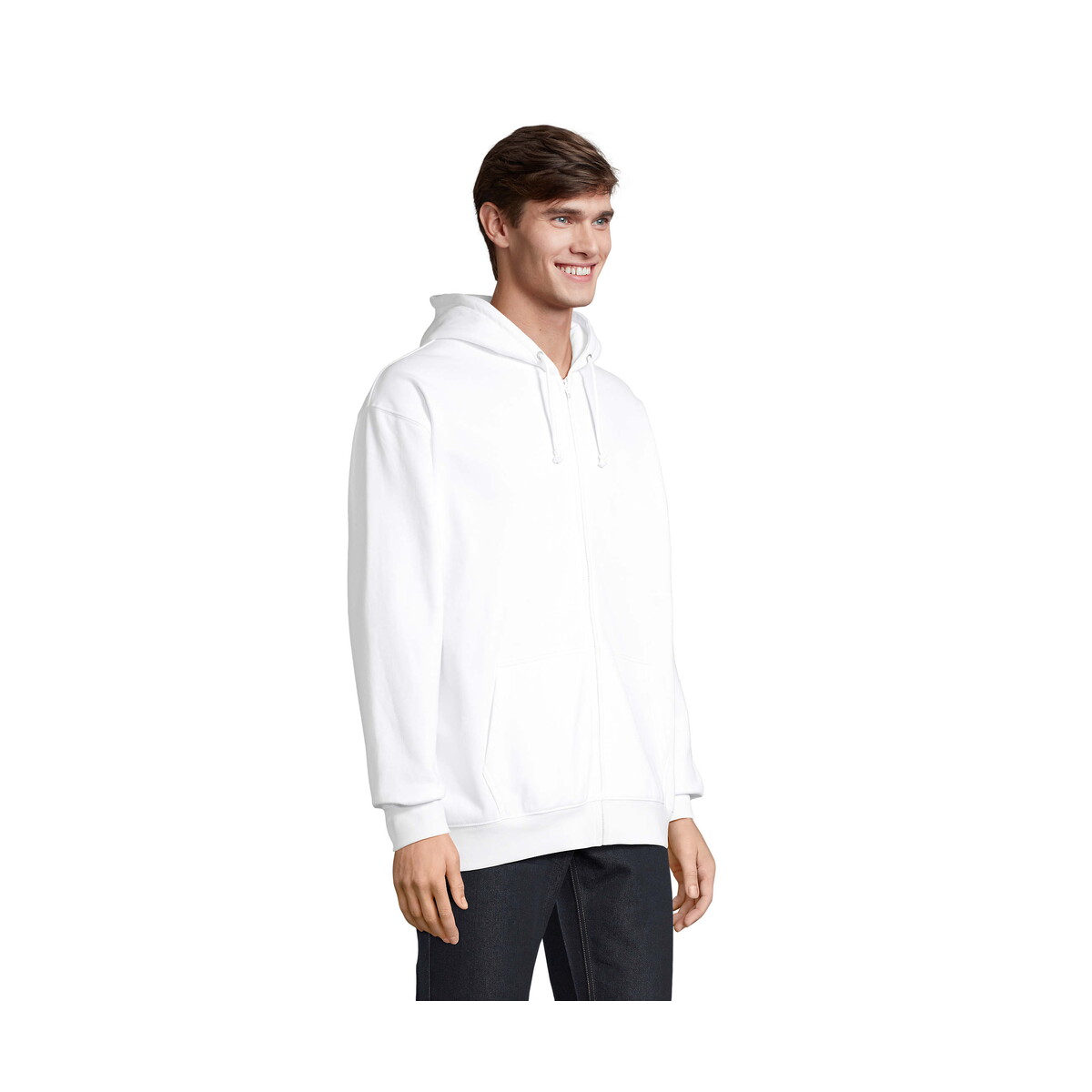 Bluzy z logo – carter bluza z kapturem carter – biała – s s03812-wh-side CARTER Bluza z kapturem CARTER - Biała - S s03812-wh-side