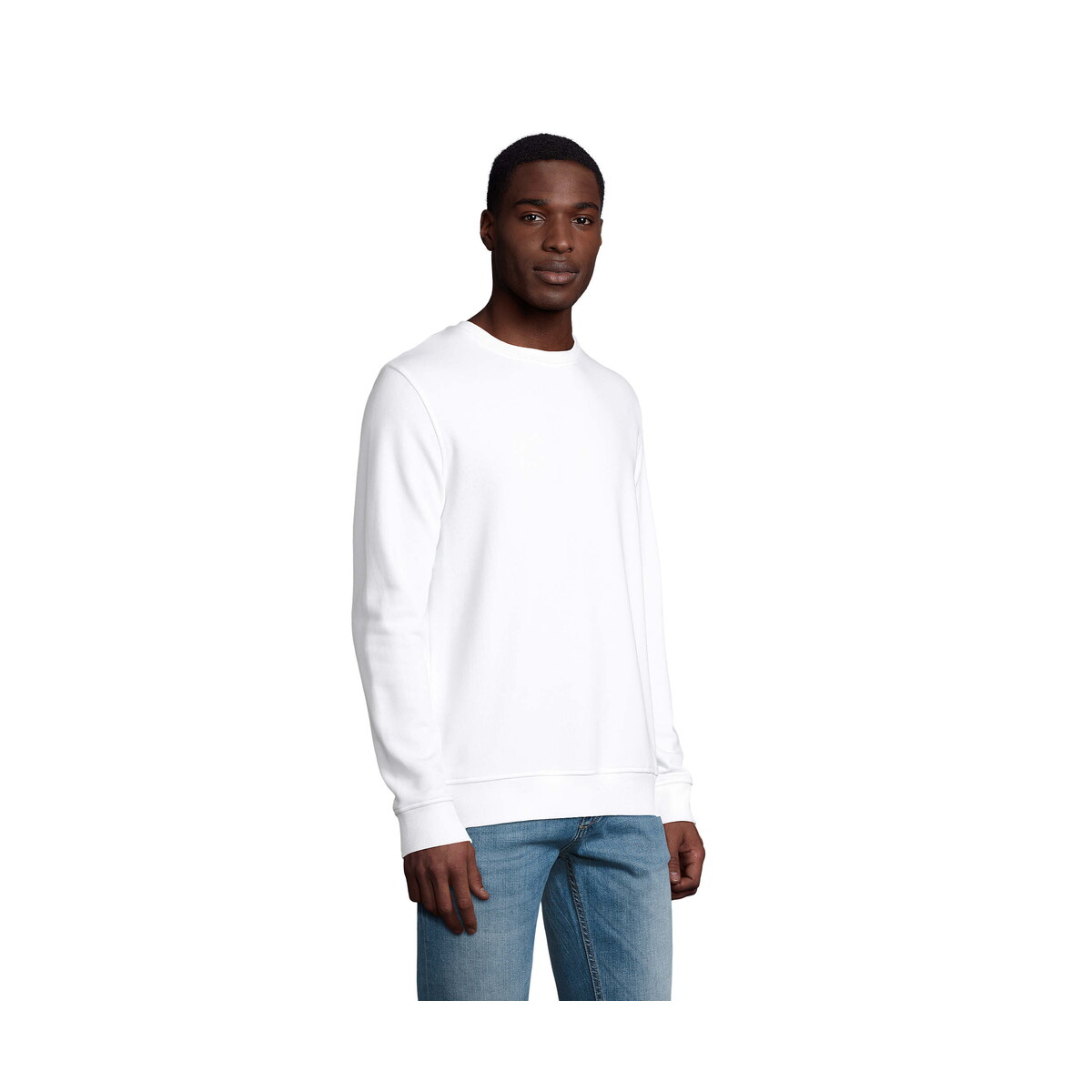 Bluzy z logo – komet sweater 280g comet – biały – xxl s03574-wh-back KOMET SWEATER 280g COMET - Biały - XXL s03574-wh-back