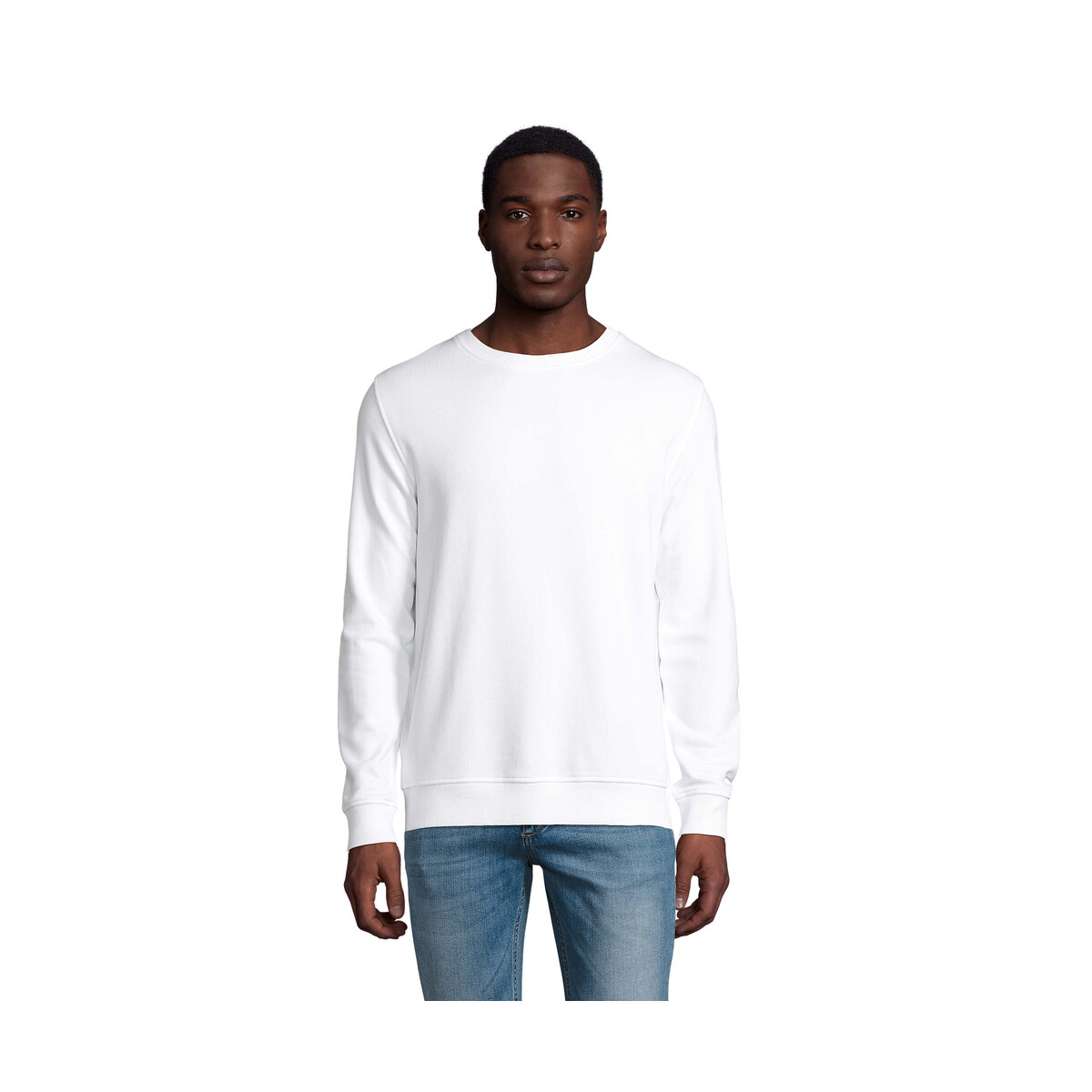 Bluzy z logo – komet sweater 280g comet – biały – xxl s03574-wh KOMET SWEATER 280g COMET - Biały - XXL s03574-wh