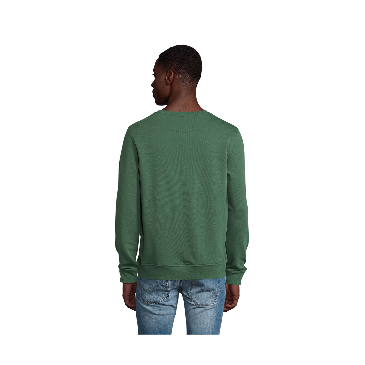 Bluzy z logo – komet sweater 280g comet – ciemno-zielony – l s03574-bo-side KOMET SWEATER 280g COMET - Ciemno-Zielony - L s03574-bo-side