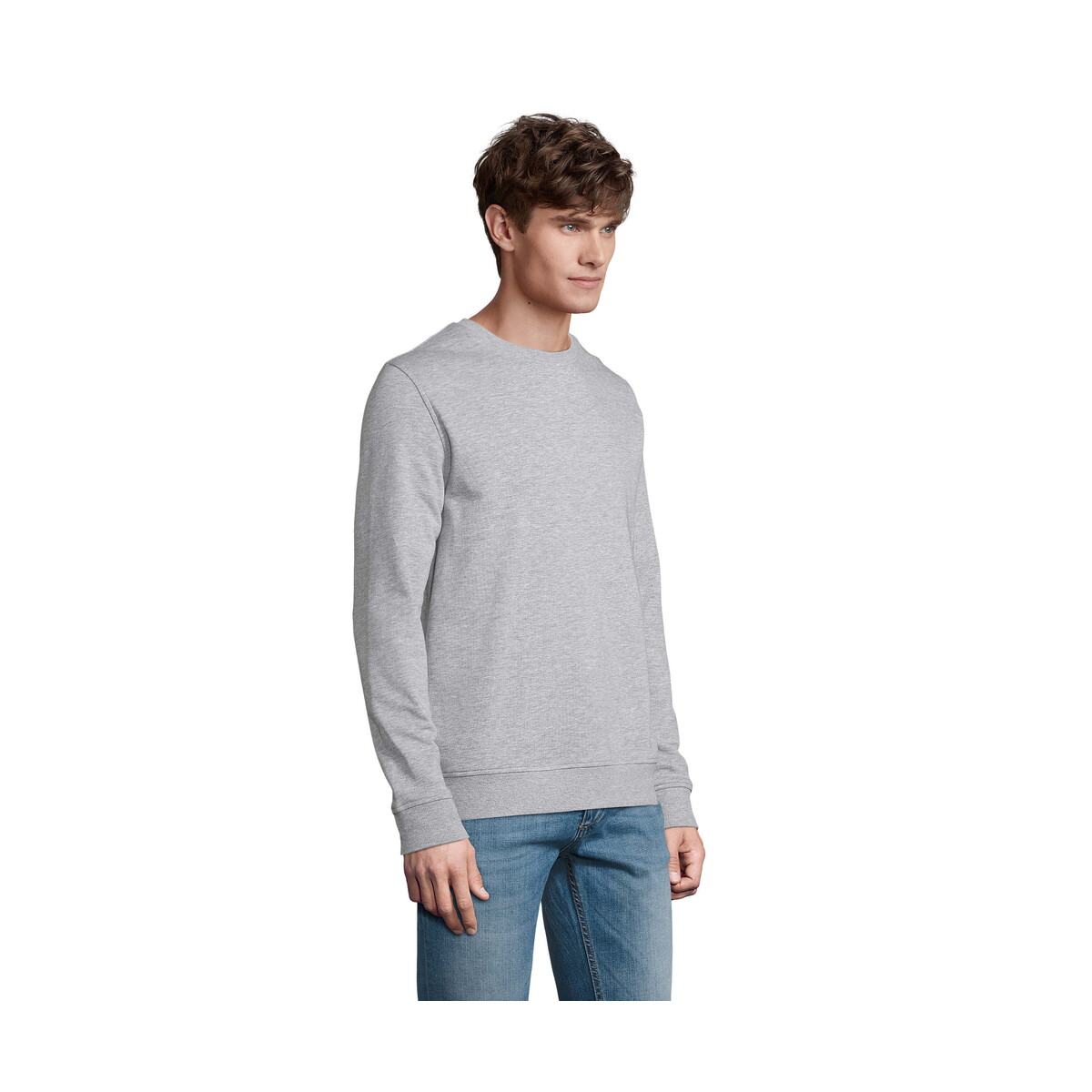 Bluzy z logo – komet sweater 280g comet – szary melanż 2 – xl s03574-gy-back KOMET SWEATER 280g COMET - Szary Melanż 2 - XL s03574-gy-back