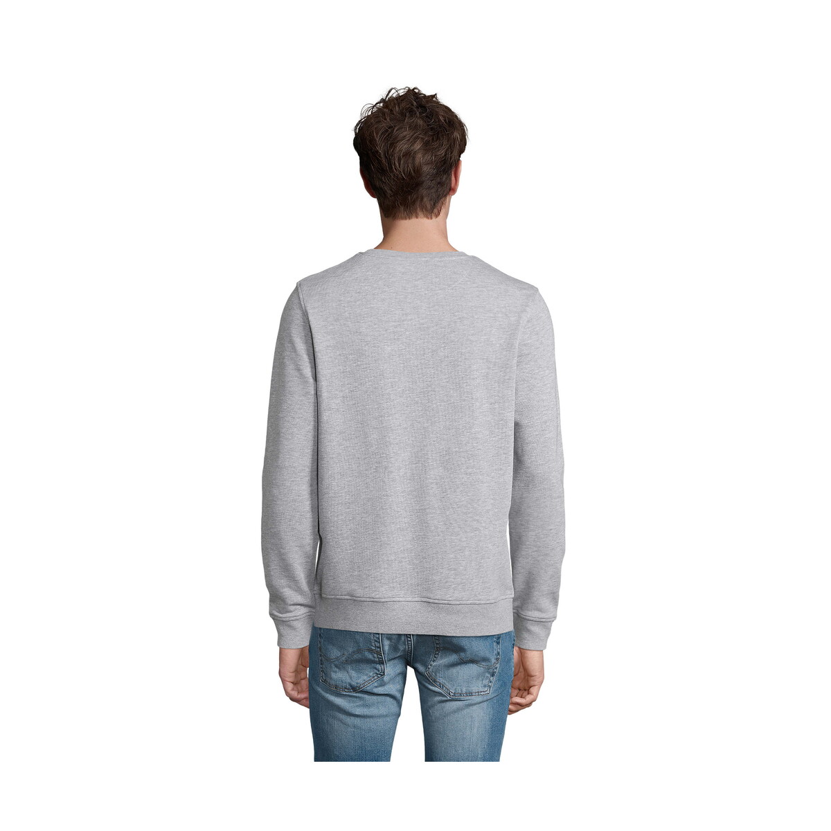 Bluzy z logo – komet sweater 280g comet – szary melanż 2 – xl s03574-gy-side KOMET SWEATER 280g COMET - Szary Melanż 2 - XL s03574-gy-side