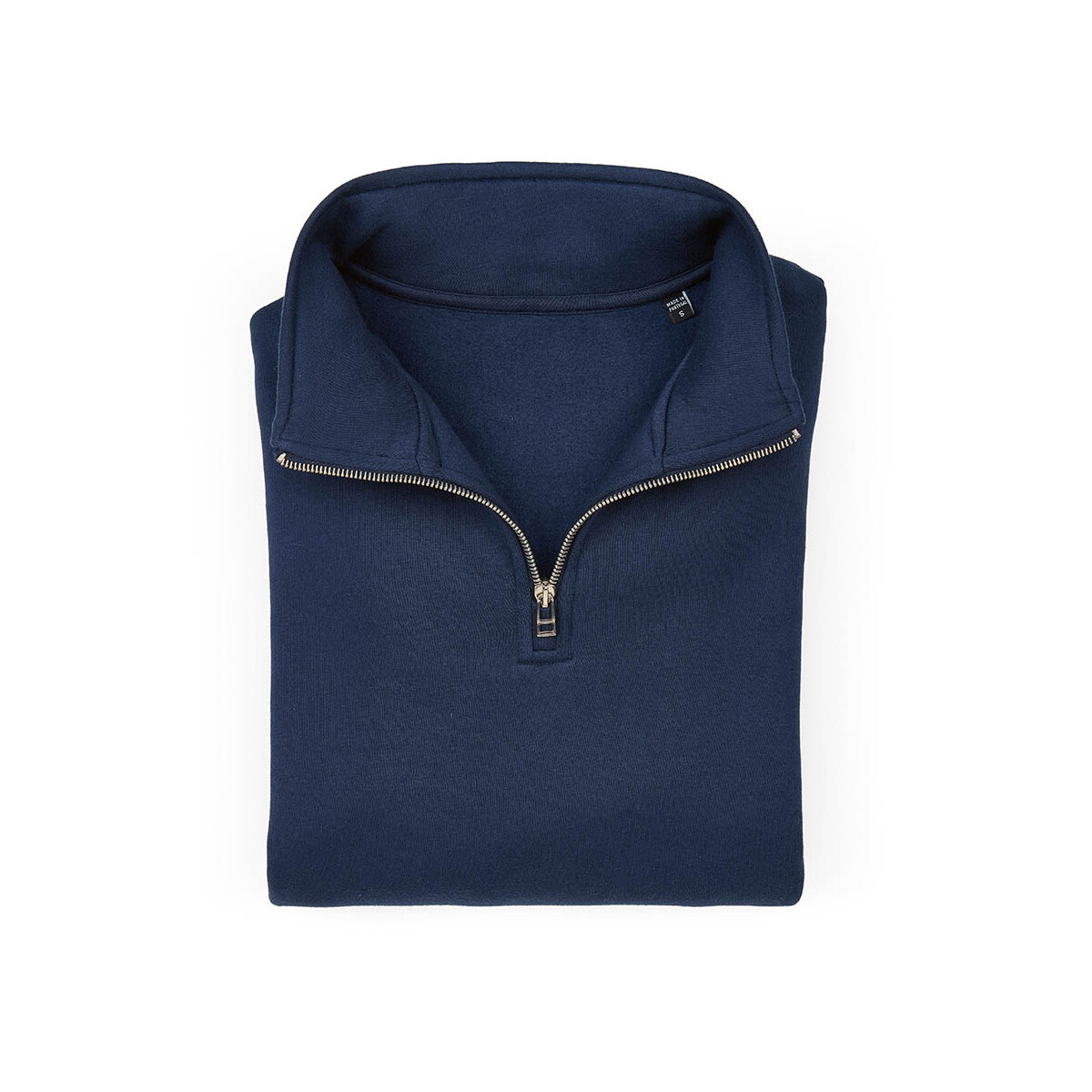 Bluzy z logo – malibu 1/4 zipper sweatshirt. org. cotton, rcotton and rpet. made in pt – navy blue ASW005_134-front-A Malibu 1/4 zipper sweatshirt. Org. cotton, rCotton and rPET. Made in PT - Navy blue ASW005_134-front-A