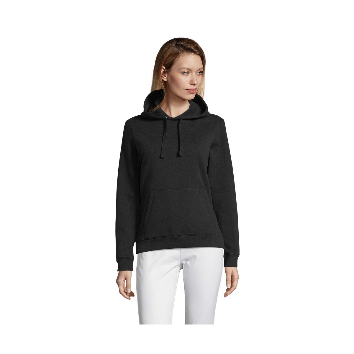 Bluzy z logo – spencer damska bluza 280g spencer women – czarna – s s03103-bk SPENCER damska bluza 280g SPENCER WOMEN - Czarna - S s03103-bk