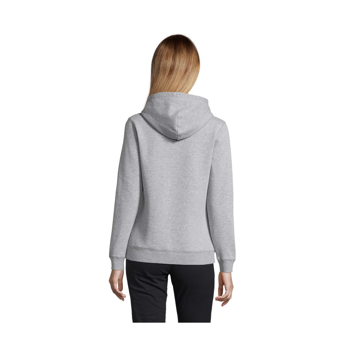 Bluzy z logo – spencer damska bluza 280g spencer women – szary melanż 2 – s s03103-gy-back SPENCER damska bluza 280g SPENCER WOMEN - Szary Melanż 2 - S s03103-gy-back