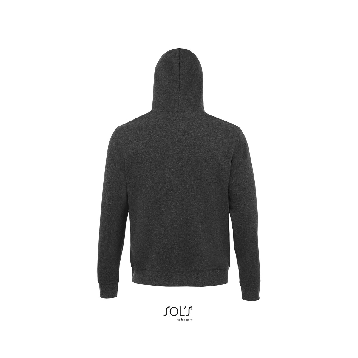 Bluzy z logo – spencer męska bluza 280g spencer – charcoal melange – xs s02991-ce-back SPENCER męska bluza 280g SPENCER - Charcoal Melange - XS s02991-ce-back