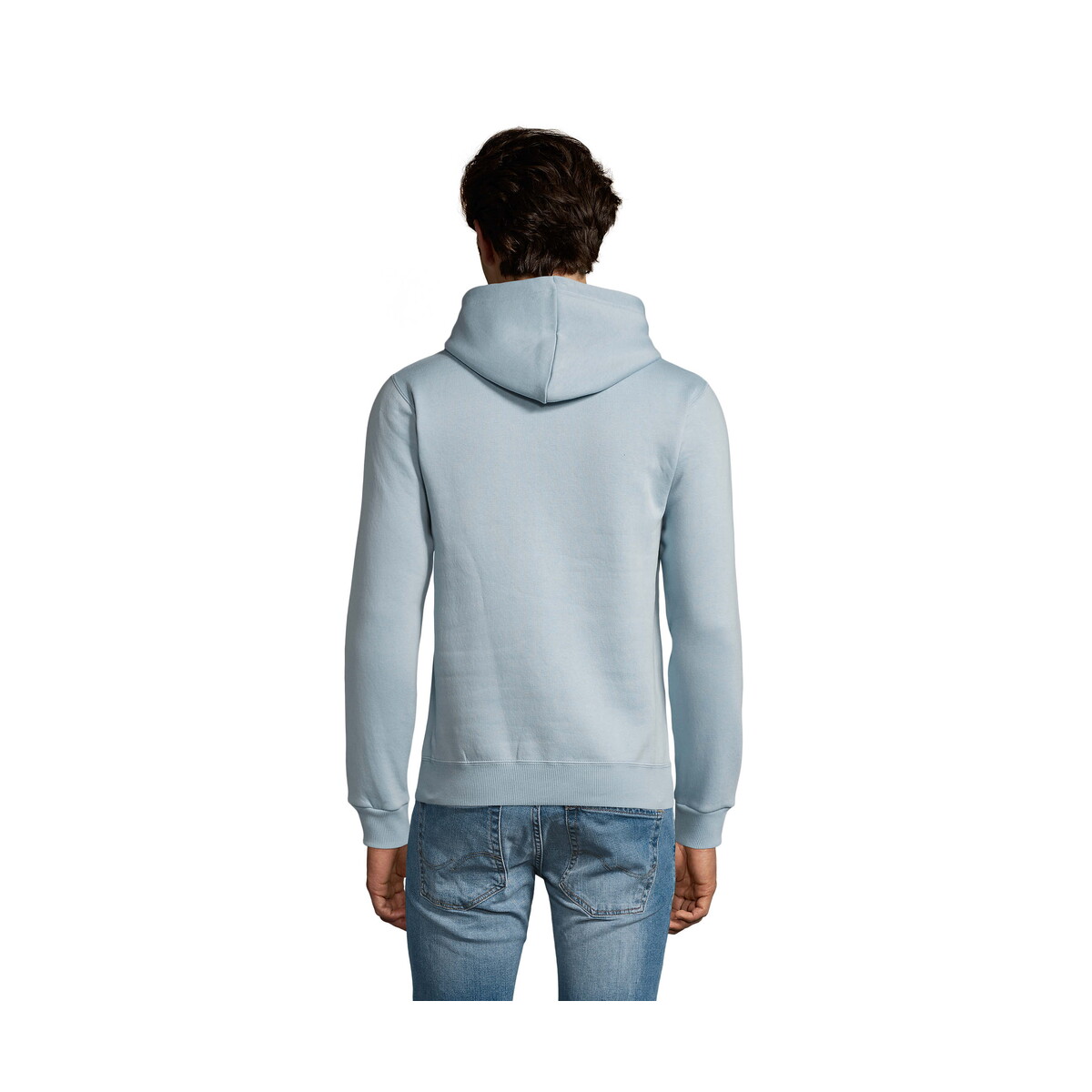 Bluzy z logo – spencer męska bluza 280g spencer – creamy blue – s s02991-cy-back SPENCER męska bluza 280g SPENCER - Creamy Blue - S s02991-cy-back