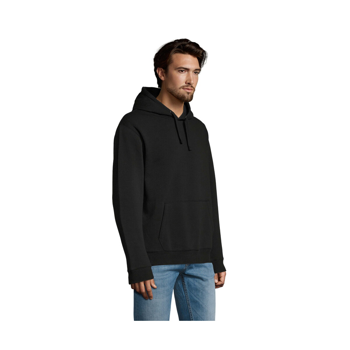 Bluzy z logo – spencer męska bluza 280g spencer – czarna – s s02991-bk-side SPENCER męska bluza 280g SPENCER - Czarna - S s02991-bk-side