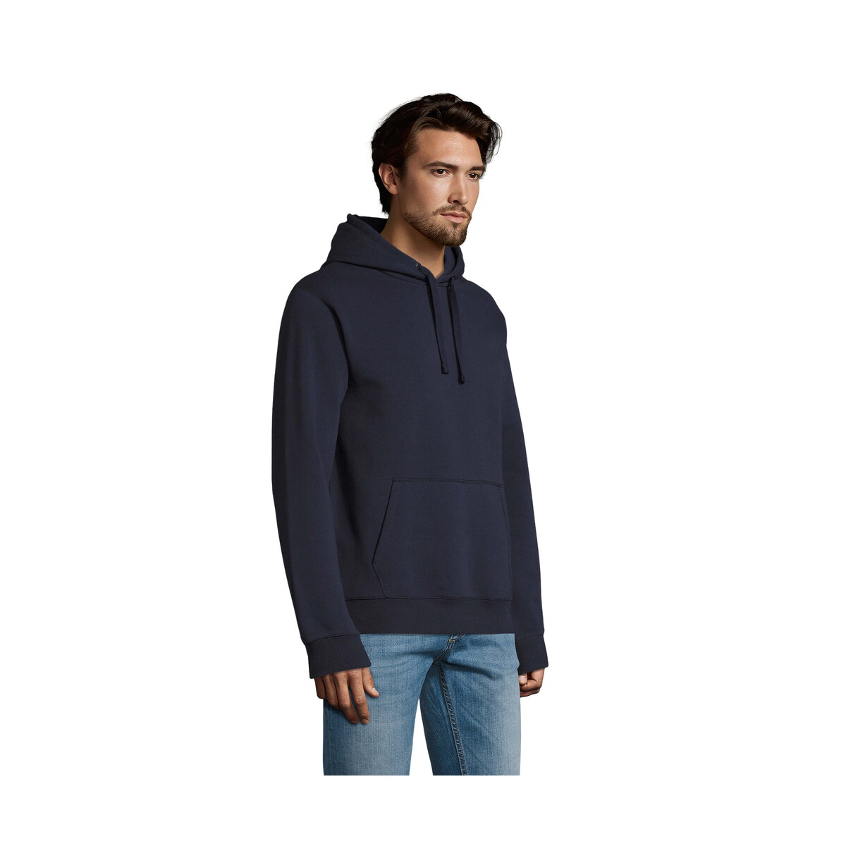 Bluzy z logo – spencer męska bluza 280g spencer – french navy – xl s02991-fn-side SPENCER męska bluza 280g SPENCER - French Navy - XL s02991-fn-side