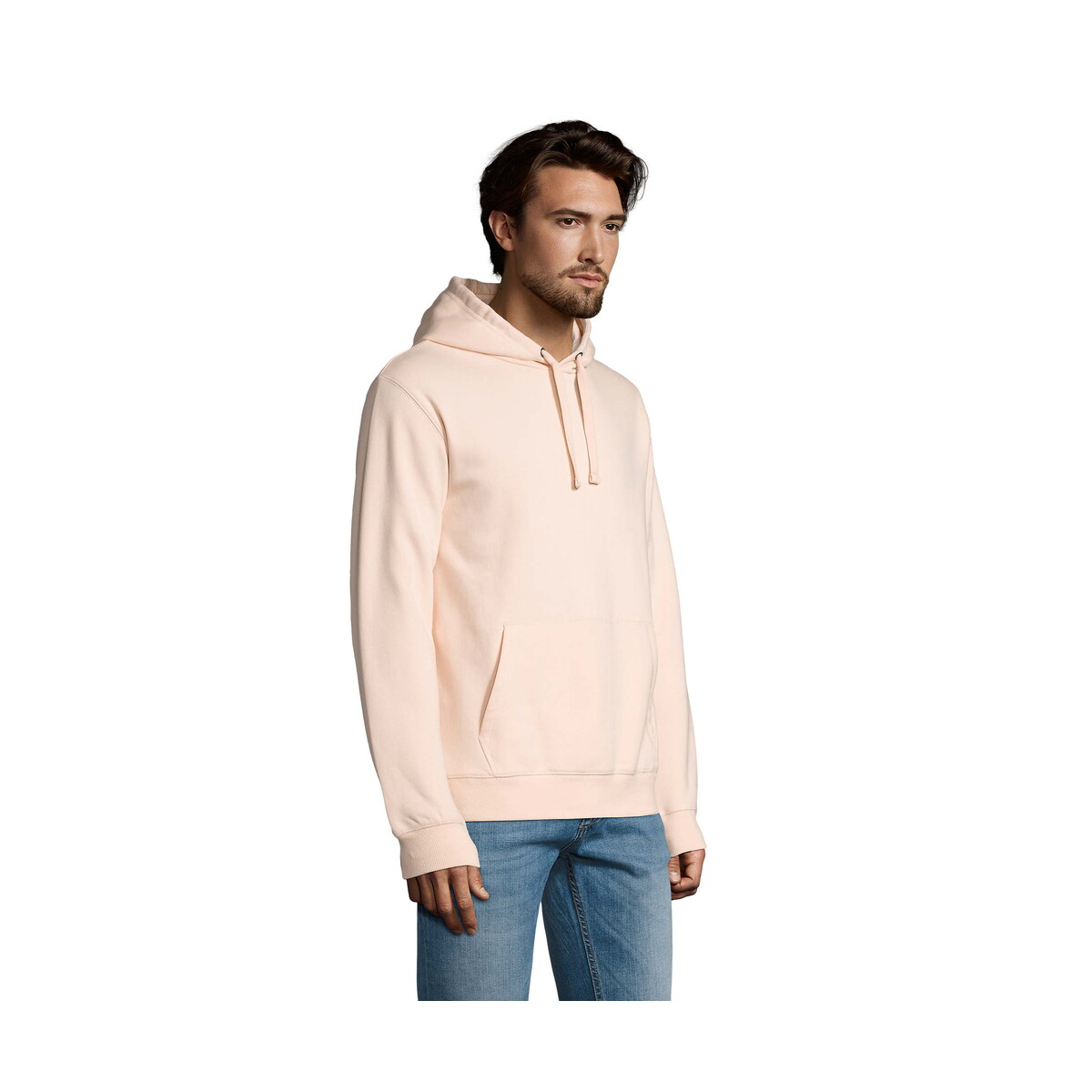 Bluzy z logo – spencer męska bluza 280g spencer – kremowy róż – xxl s02991-cp-side SPENCER męska bluza 280g SPENCER - Kremowy Róż - XXL s02991-cp-side