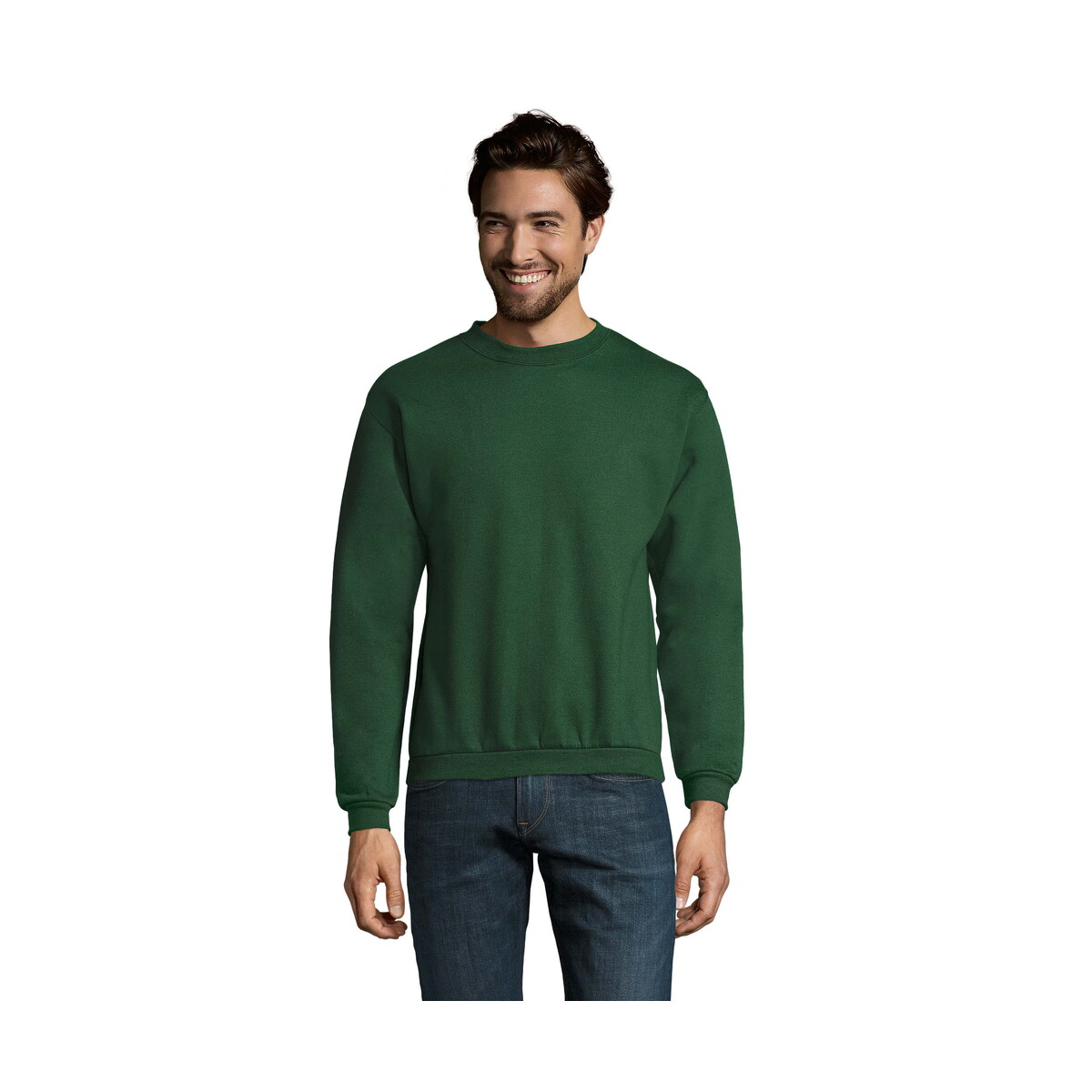 SPIDER Męska bluza 260g SPIDER - Ciemno-Zielona - S s01168-bo