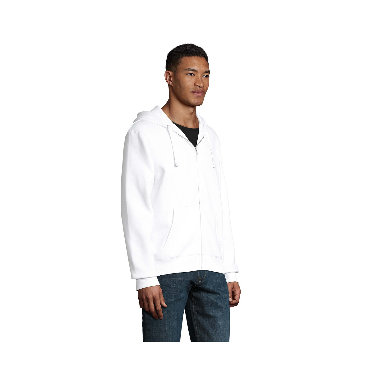 Bluzy z logo – spike hood męskie 280gr spike men – biały – xxl s03105-wh-side SPIKE HOOD Męskie 280gr SPIKE MEN - Biały - XXL s03105-wh-side