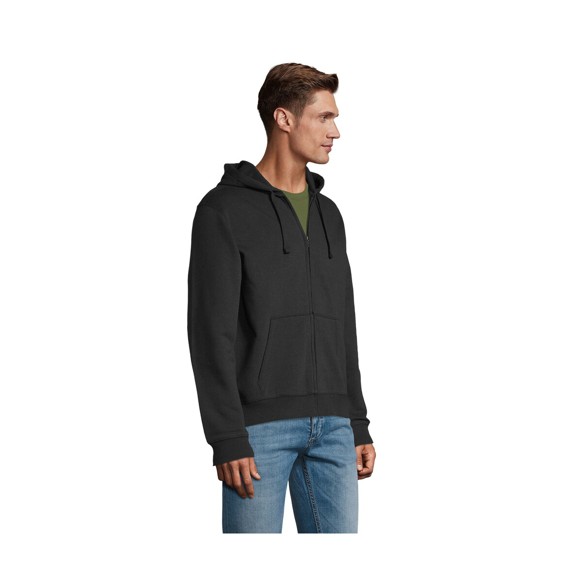 Bluzy z logo – spike hood męskie 280gr spike men – czarny – xxl s03105-bk-side SPIKE HOOD Męskie 280gr SPIKE MEN - Czarny - XXL s03105-bk-side