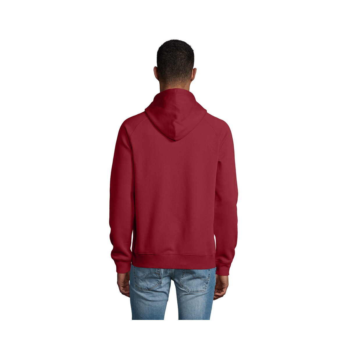 Bluzy z logo – stellar bluza z kapturem stellar – burgundowa – s s03568-bg-side STELLAR Bluza z kapturem STELLAR - Burgundowa - S s03568-bg-side