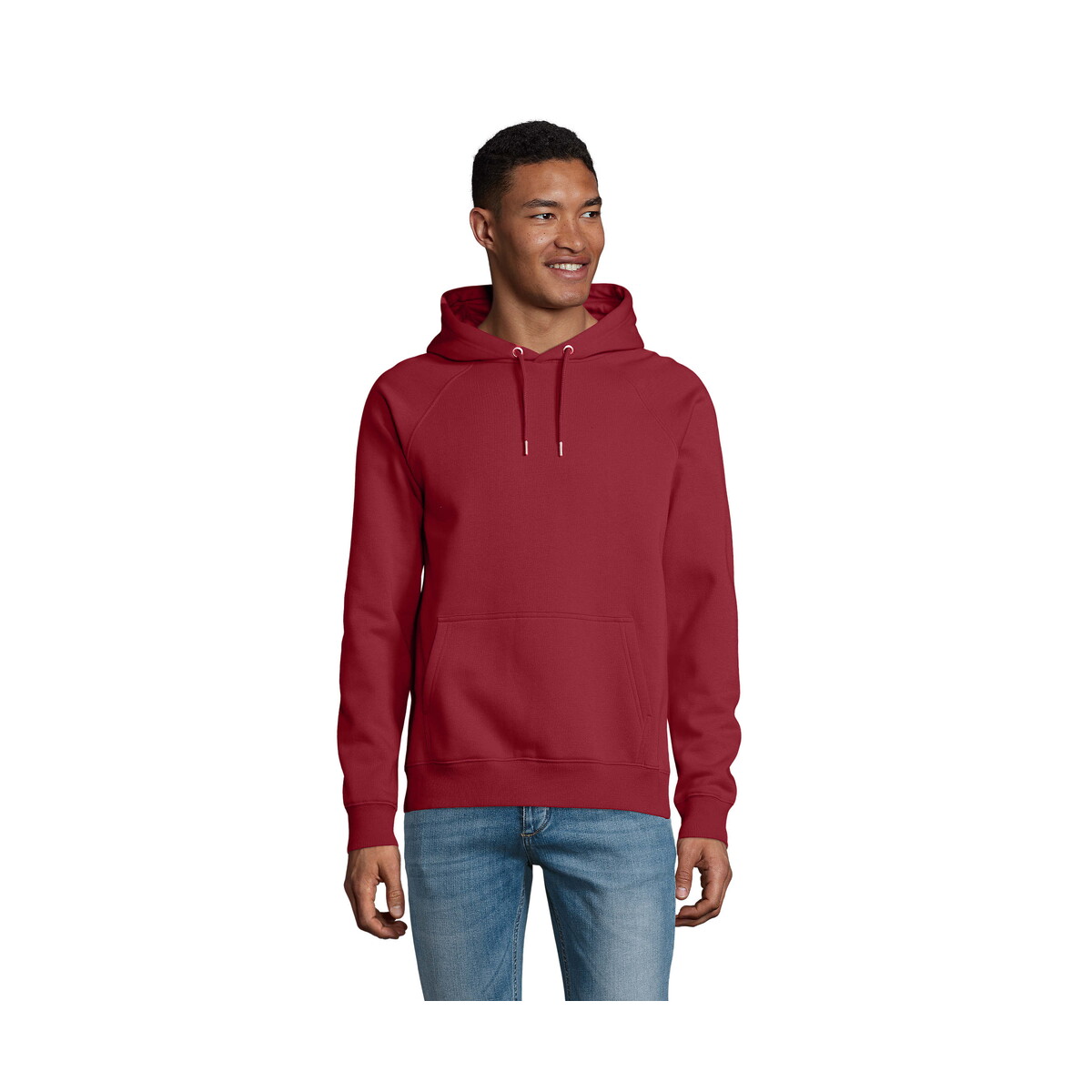 STELLAR Bluza z kapturem STELLAR - Burgundowa - S s03568-bg